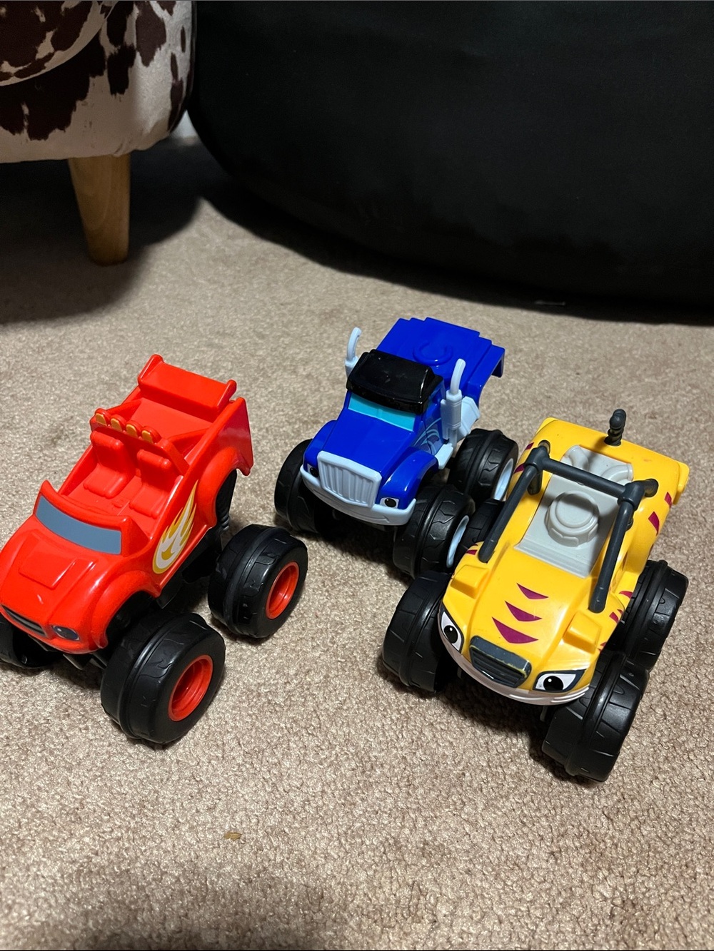 Blaze and the Monster Machines Push and Go Blaze, Stripes and Crusher